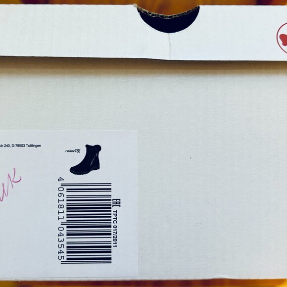 Women's Rieker "Everest" Dual Zip Wool Fleece Lined Ankle Boots Size 6 (EU 37) - Picture 12 of 13